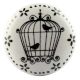 Birds In Cage Cearmic Flat Knobs